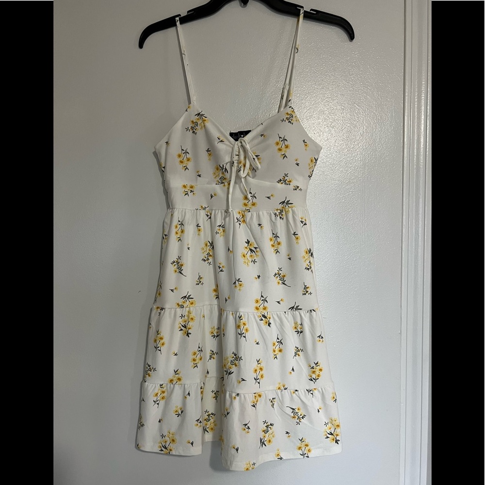 Floral print dress with built in bra